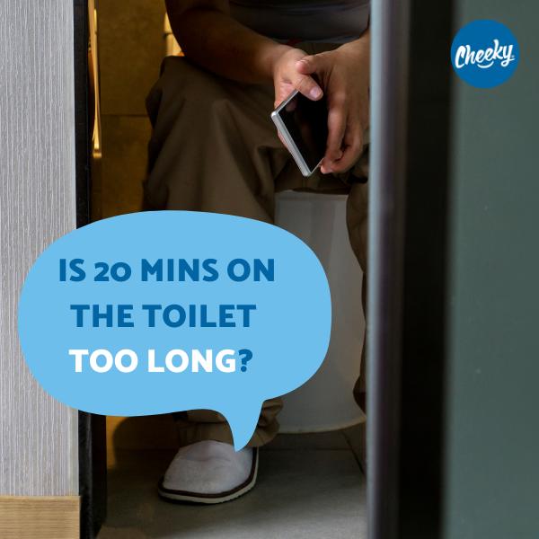 Is 20 mins on the toilet too long?